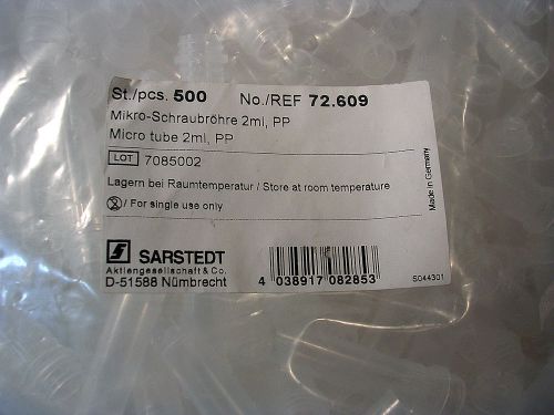 SARSTEDT  72.609 2ML PP MICRO TUBE