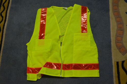 Safety Neon Vest By Brite Threads Size 3-L and 2-2XL With Pockets Size - New