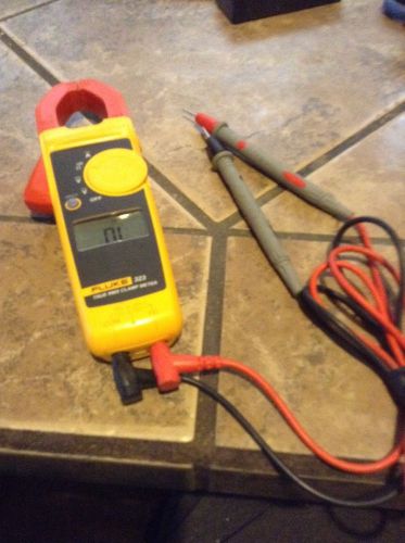 Fluke 323 true rms clamp meter w leads - mint for sale