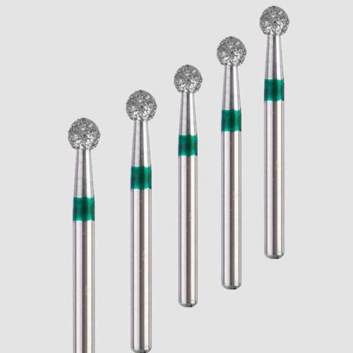 50pcs dental diamond ball round burs medium fg 1.6mm for high speed handpiece for sale