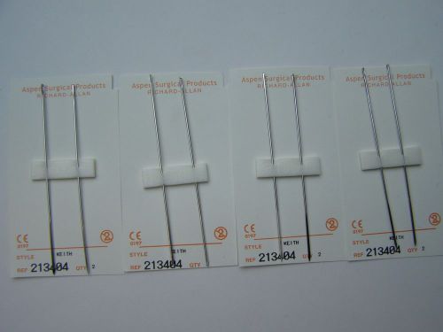 8 Veterinary Suture Needles Martin&#039;s ABDOMINAL Straight Cutting Edge USA MADE