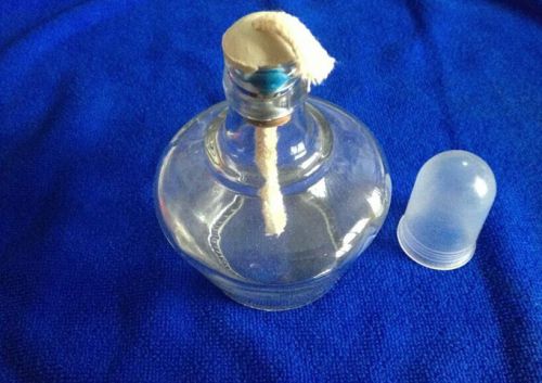 Glass Alcohol Burner Lamp 150ml,Wick and Snuffer Cap