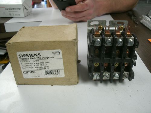 SIEMENS CONTACTOR MODEL # 42BF75AGN  Furnas Definite Purpose