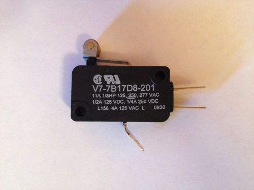 Honeywell V7-7B17D8-201 Snap-Action Roller Lever SPDT Miniature Switch