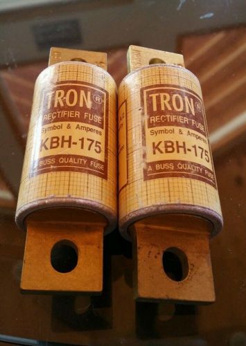 Bussmann Tron Rectifier Fuse Lot Of 2 KBH-175