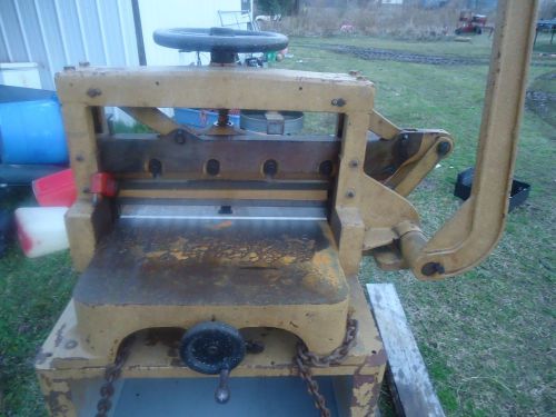 Challenge 19&#034; Manual Hand Paper Cutter Press Shear (Print Shop Equipment)