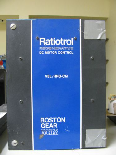 RATIOTROL REGENERATIVE DC MOTOR CONTROL VEL/HRG-CM