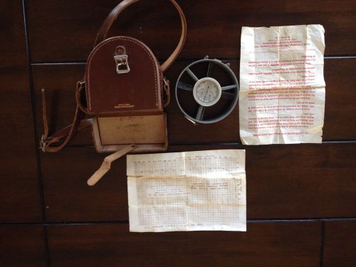 VINTAGE ANEMOMETER WIND AIR FLOW SPEED METER Underground Mining Plus CASE