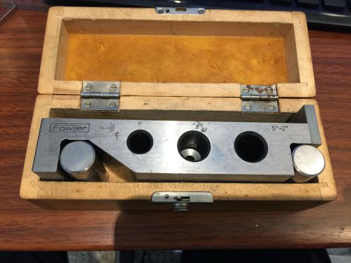 Fowler 5&#034;x2&#034; Sine Bar in the Original Box - Machinist Very Good Condition