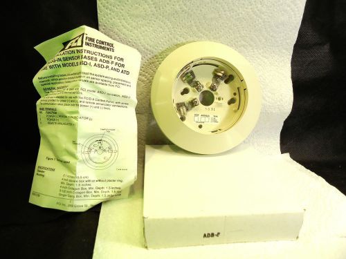 ONE NEW FCI GAMEWELL HONEYWELL ADB-F SMOKE SENSOR BASE FOR  ASD-I, ASD-P, ATD