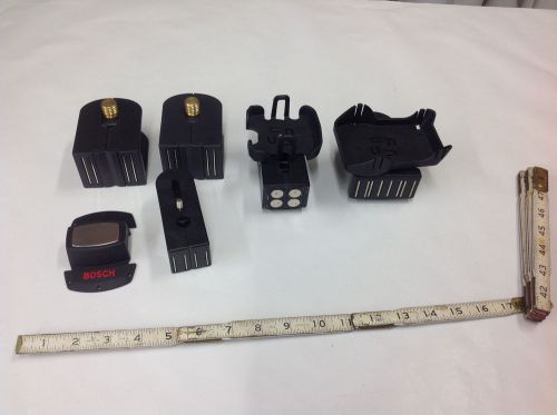 (6 Piece) Bosch Laser Tool  Magnetic Mount Holder Adapter Assortment. NEW NO BOX