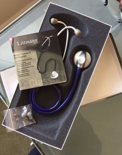 Littmann Master Classic II 27&#034; Purple Blue Clean Used Box All Pieces