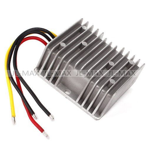 DC/DC Car Voltage Converter 12V Step Up to 240W 24V 10A Silver Gray Power Supply