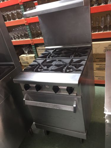 Imperial 4 Burner Commercial Gas Range + Oven USED