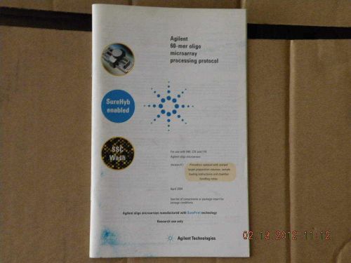 NEW AGILENT G4140-90030 OLIGO PROCESSING PROTOCOL