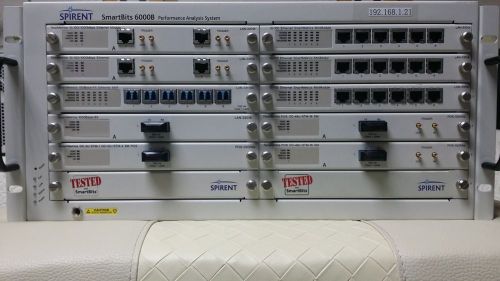 Spirent SmartBits SMB-6000B Chassis 12-Slot LAN-3101A LAN-3301A