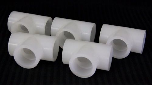 Lot Of 5 High Purity PVDF  Tee – 32 mm (1”) PN 16