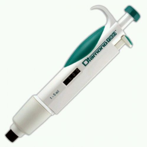 NEW Diamond Pro Pipettor, Adjustable Volume, 1000 - 5000uL (1-5mL), Light Green