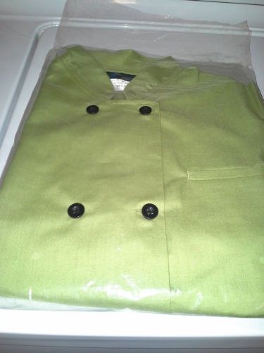 New Women&#039;s Small Tea Green CookCool Panel Chef Coat - Happy Chef