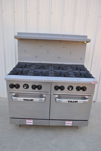 VULCAN 48SS-8BP  ENDURANCE NATURAL GAS RANGE, 8 BURNER and  2 OVEN