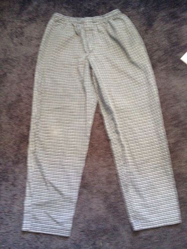 Cintas chef pants- Medium-checked-