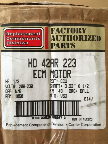 Hd42ar223 carrier bryant blower motor 5sme39dxl161 replacement genteq x13 ecm for sale