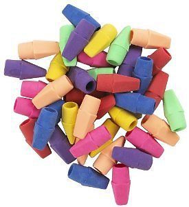 40CT PENCIL TOP ERASERS CYC79 Write Dudes