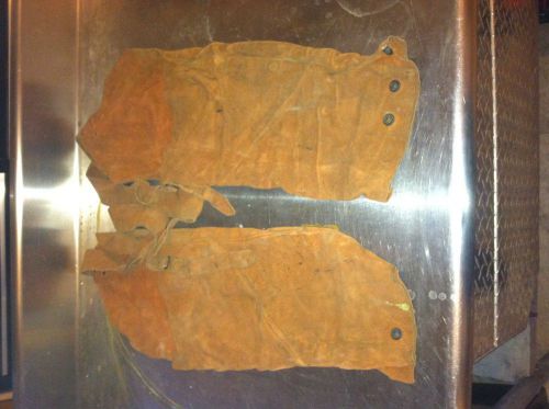 leather welding sleeves, used