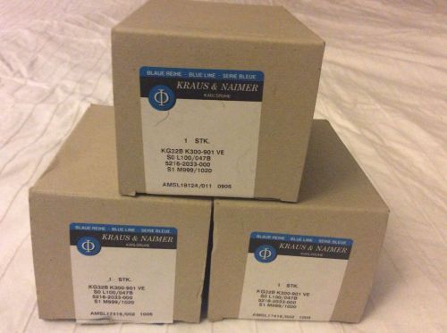 KRAUS &amp; NAIMER KG32B K300-901-VE SOL100/047B... BRAND NEW, SEAL BOX.