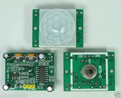 HC-SR501 Adjust IR Pyroelectric Infrared PIR Motion Sensor Detector Module SR501-
							
							show original title