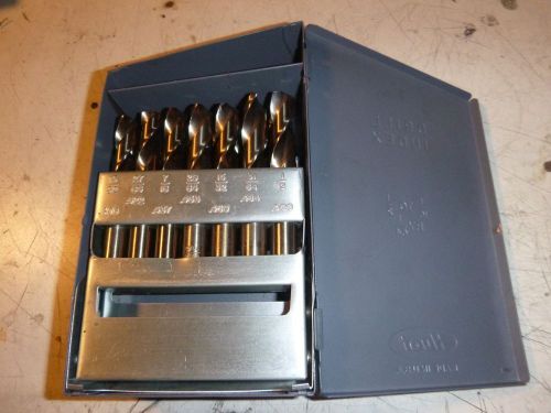 COMPLETE SET of FRACTION SIZE COBALT SCREW MACHINE LENGTH DRILLS 1/16&#034; - 1/2&#034;