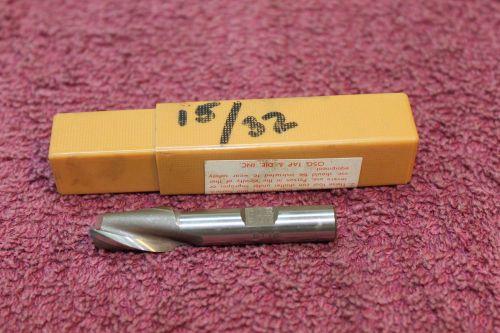 OSG 15/32&#034;X1&#034;X2&amp;1/2&#034; 29-31 DEGREE SE 2 FL END MILL HSS 3/8&#034; SH #52097-2119 JAPAN