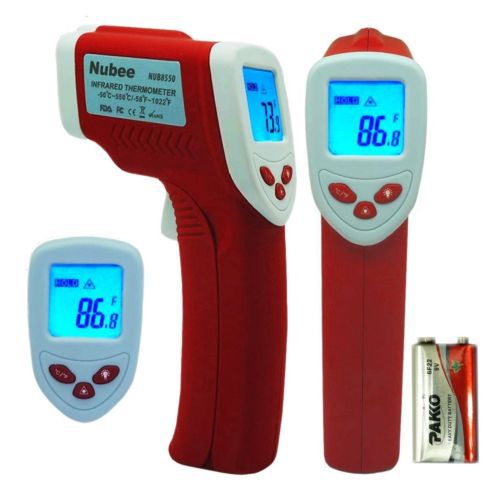 Temperature Gun Non Contact Infrared Thermometer w Laser Sight Celsius Farenheit