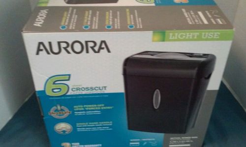 Aurora 6 sheet crosscut Paper Shredder WM675XB