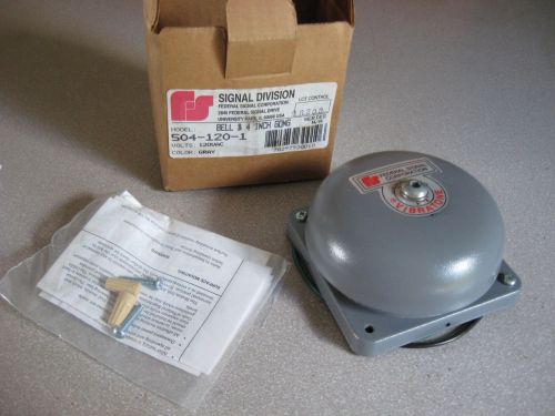 Federal Signal 504-120-1 Vibrating bell 4 Inch 120VAC