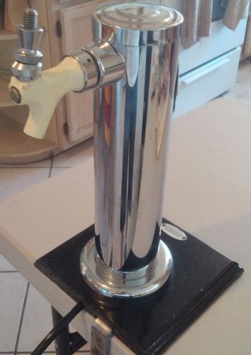 Banner Chrome Plated Single Tap Draft Kegerator Tower- *RARE* Jose Cuervo Label