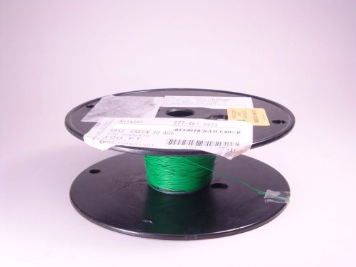 5951 alpha pvc hookup wire 30 awg silver plated copper green 100&#039; nos for sale