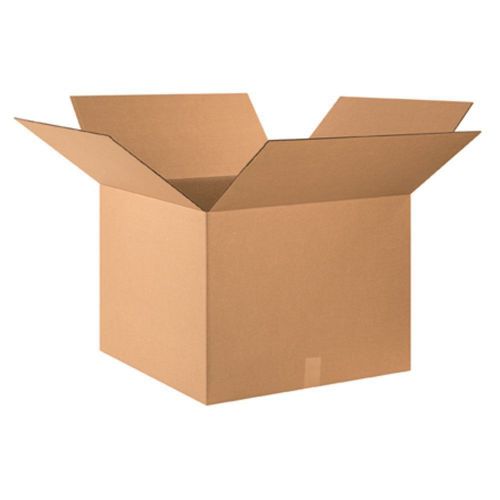 Corrugated Box, 24&#034; Length x 24&#034; Width x 18&#034; Height, Kraft Bundle Shipping   SEA