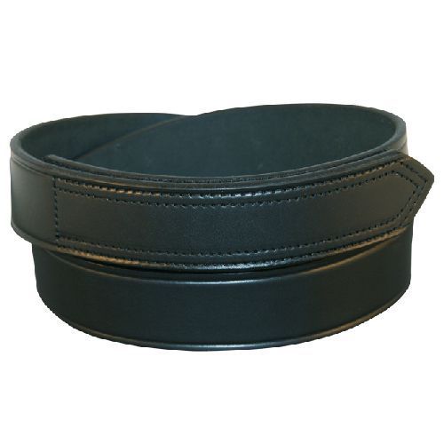 Boston leather 6530-1-42 black plain 42&#034; velcro tipped sam browne garrison belt for sale