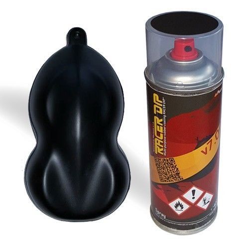 Racer Dip Liquid Rubber SPRAY Color Plastic Dip  ULTRA BLACK 400ml Flussigfolie