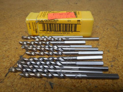 DeWalt DW5222B25 Master Pak 3/16X3 Precussion Dril Bits New (Lot of 11)