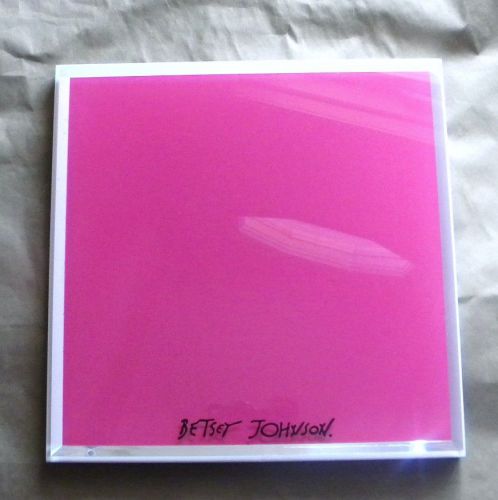 NEW Betsey Johnson Fixture Pink Signature Platform Jewelry Case Plexi