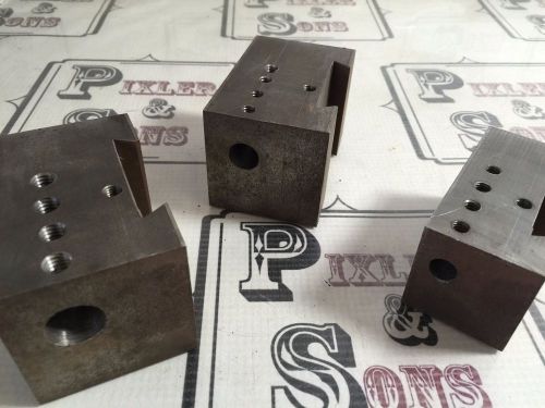 3 SHOP MADE 0 SERIES KDK QUICK CHANGE LATHE BORING BAR HOLDERS 3/8&#034; , 1/2&#034; &amp; 5/8