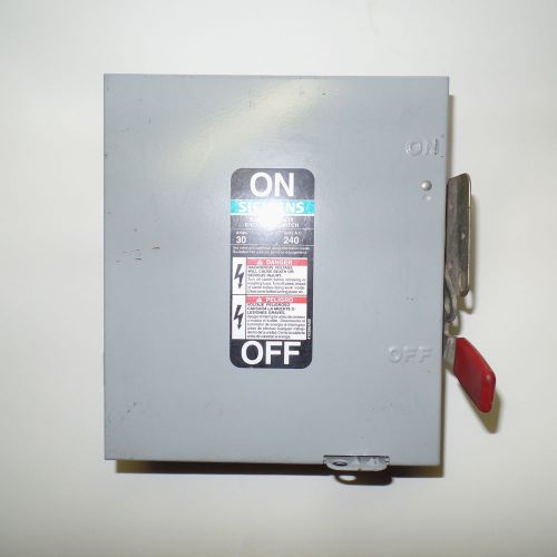 Siemens ITE GF321N 240 VAC 30 Amp General Duty Enclosed Switch GF321N