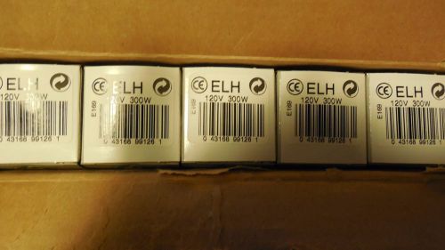 LOT OF 10 NEW GE QUARTZLINE PROJECTOR LAMPS PART # ELH 120V AND 300W