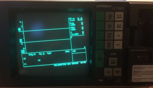 DATEX OHMEDA CAPNOMAC ULTIMA  ULT-vi-27-09 ANESTHESIA MONITOR Please Read