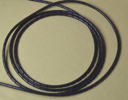 60&#039; FOOT 1/4&#034; ZEUS SPIRAL CUT CABLE WRAP BLACK  ** NEW **