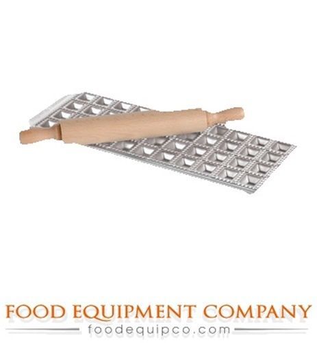 Paderno 49840-30 Ravioli Mold &amp; Rolling Pin Set (24) 1.375&#034; x 1.375&#034; imprints