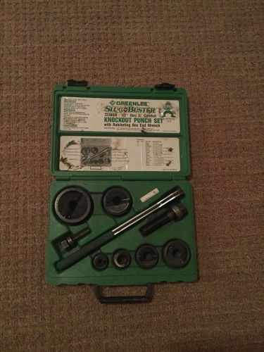 Greenlee Slug Buster knockout punch set 1/2&#034; Thru 2&#034; .99 No Reserve