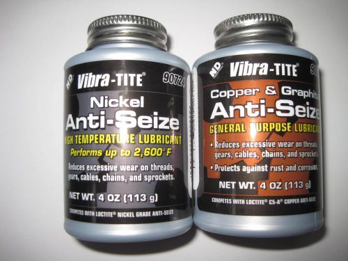 VIBRA-TITE 90724 Nickel Anti-Seize Lubricant 4 oz Jar w/ Brush - NEW